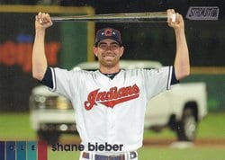 2020 Stadium Club Base Set Shane Bieber #207 card