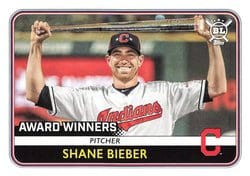 2020 Topps Big League Base Set Shane Bieber #273 card