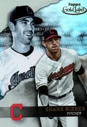 2020 Topps Gold Label Base Set Shane Bieber #33 card