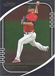 2021 Panini Absolute Base Set Shane Bieber #10 card
