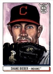 2021 Topps Big League Art of the Game Shane Bieber #ATG-SB card