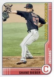2021 Topps Big League Base Set Shane Bieber #268 card
