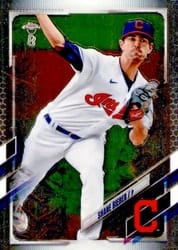 2021 Topps Chrome Ben Baller Edition Base Set Shane Bieber #198 card