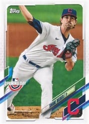 2021 Topps Opening Day Base Set Shane Bieber #25 card