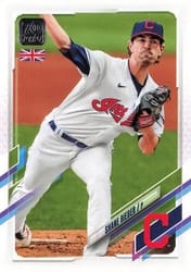 2021 Topps UK Edition Base Set Shane Bieber #81 card