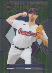 2022 Finest Flashbacks Base Set Shane Bieber #2 card