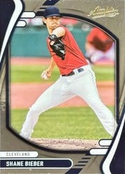 2022 Panini Absolute Base Set Shane Bieber #63 card