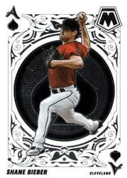2022 Panini Mosaic Aces Shane Bieber #A-6 card