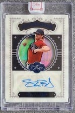 2022 Panini Three and Two Superstar Signatures Shane Bieber #SS-SB card