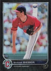 2022 Topps Chrome Ben Baller Edition Base Set Shane Bieber #208 card