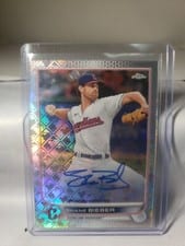 2022 Topps Chrome Logofractor Edition Autographs Shane Bieber #CA-SB card