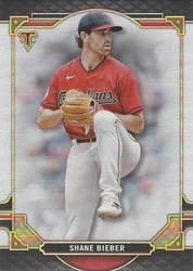 2022 Topps Triple Threads Base Set Shane Bieber #34 card
