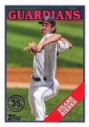 2023 Topps 1988 Topps Baseball (Series 1) Shane Bieber #T88-48 card