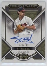 2023 Topps Tier One Talent Autographs Shane Bieber #T1TA-SB card