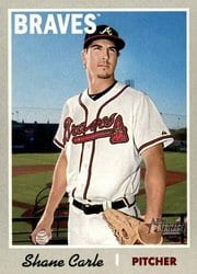 2019 Topps Heritage Base Set Shane Carle #160 card