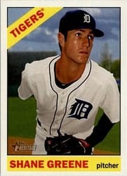 2015 Topps Heritage Base Set Shane Greene #358 card