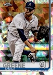 2019 Topps Chrome Sapphire Edition Base Set Shane Greene #229 card