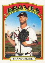 2021 Topps Heritage Base Set Shane Greene #281 card