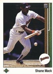 1989 Upper Deck Base Set Shane Mack #182 card