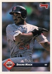 1993 Donruss Base Set Shane Mack #395 card