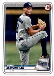 2020 Bowman Draft Base Set Shane McClanahan #BD-135 card