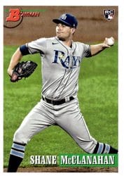 2021 Bowman Heritage Base Set Shane McClanahan #10 card