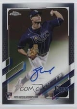 2021 Topps Chrome Rookie Autographs Shane McClanahan #RA-SM card
