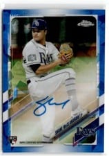 2021 Topps Chrome Sapphire Edition Rookie Autographs Shane McClanahan #RA-SM card