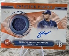 2024 Topps Pristine Pieces Autograph Relic Shane McClanahan #PPAR-SM card
