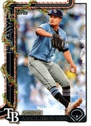 2025 Topps Holiday Base Set Shane McClanahan #H28 card