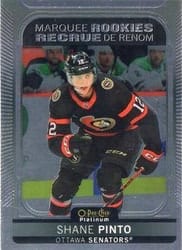 2021-22 O-Pee-Chee Platinum Base Set Shane Pinto #212 card