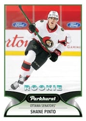 2021-22 Parkhurst Base Set Shane Pinto #321 card
