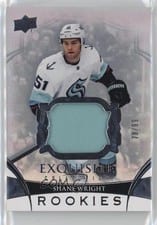 2022-23 Upper Deck Black Diamond Exquisite Collection Rookie Patch Shane Wright #RP-SW card