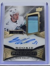 2022-23 Upper Deck Premier Acetate Rookie Autograph Patch Shane Wright #AR-SW card