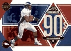 2022 Panini Legacy Decade of Dominance Shannon Sharpe #DD-5 card