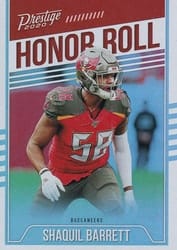 2020 Panini Prestige Honor Roll Shaquil Barrett #HR-SB card
