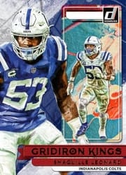 2022 Donruss Gridiron Kings Shaquille Leonard #GK14 card