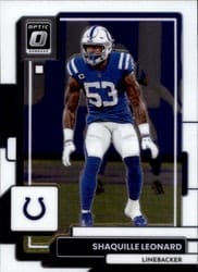 2022 Donruss Optic Base Set Shaquille Leonard #85 card