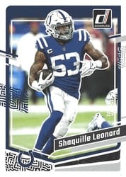 2023 Donruss Base Set Shaquille Leonard #131 card