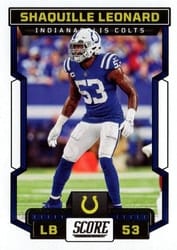 2023 Score Base Set Shaquille Leonard #13 card