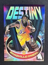 1997 Topps Chrome Destiny Shaquille O'Neal Refractor #D15 card