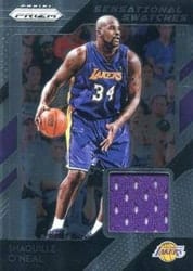 2018-19 Panini Prizm Sensational Swatches Shaquille O'Neal #49 card