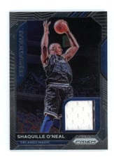 2020-21 Panini Prizm Sensational Swatches Shaquille O'Neal #SSW-SON card