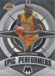 2021-22 Panini Mosaic Epic Performers Shaquille O'Neal #11 card