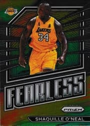 2022-23 Panini Prizm Fearless Shaquille O'Neal #14 card