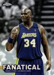 2025-26 Topps Chrome Fanatical Shaquille O'Neal #FAN-16 card