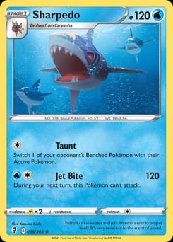 Evolving Skies Sharpedo #36 card
