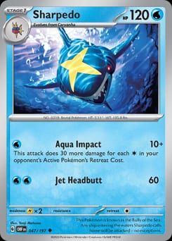 Obsidian Flames Sharpedo #47 card