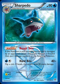 2013 Plasma Storm Sharpedo #33 card