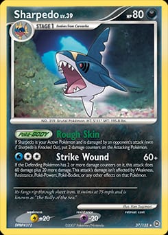 Secret Wonders Sharpedo #37 card